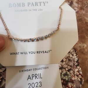 For The Weekend Diamond Cubic Zirconia RoseGoldPlatingNecklaceWithExtenders FP40